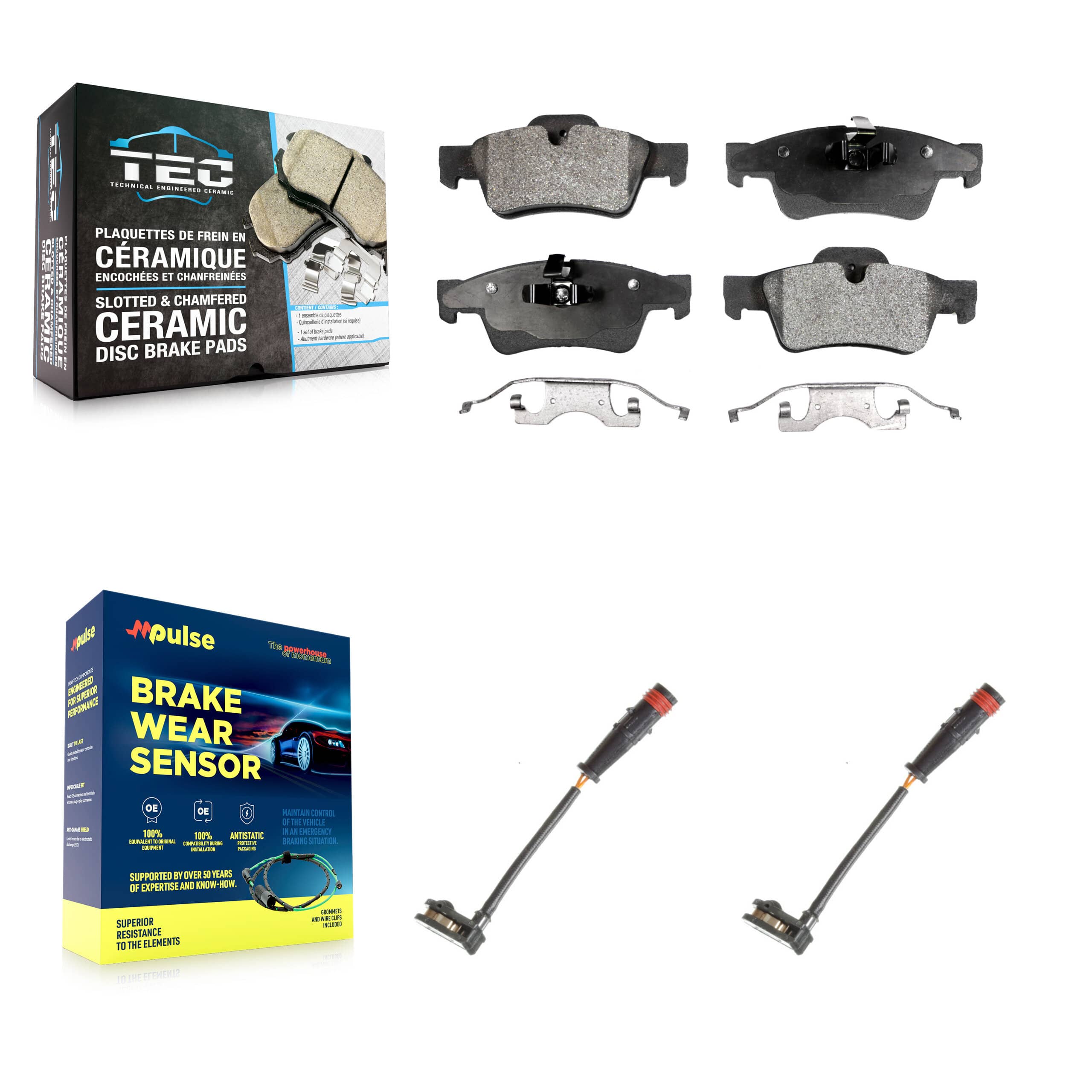 TEC - KTW-101328 - Rear Disc Brake Pad Kits