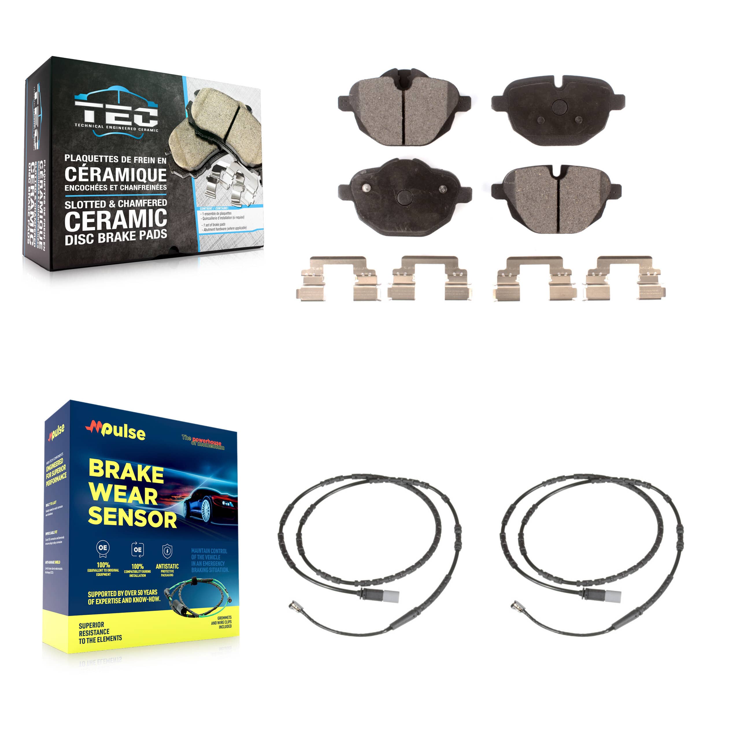 TEC - KTW-101394 - Rear Disc Brake Pad Kits