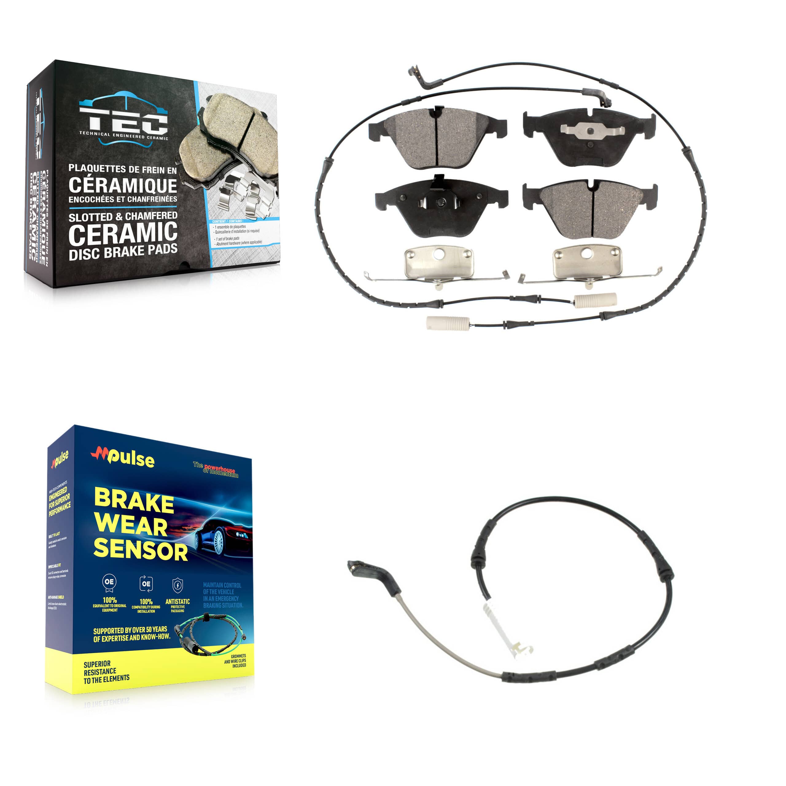 TEC - KTW-101828 - Front Disc Brake Pad Kits