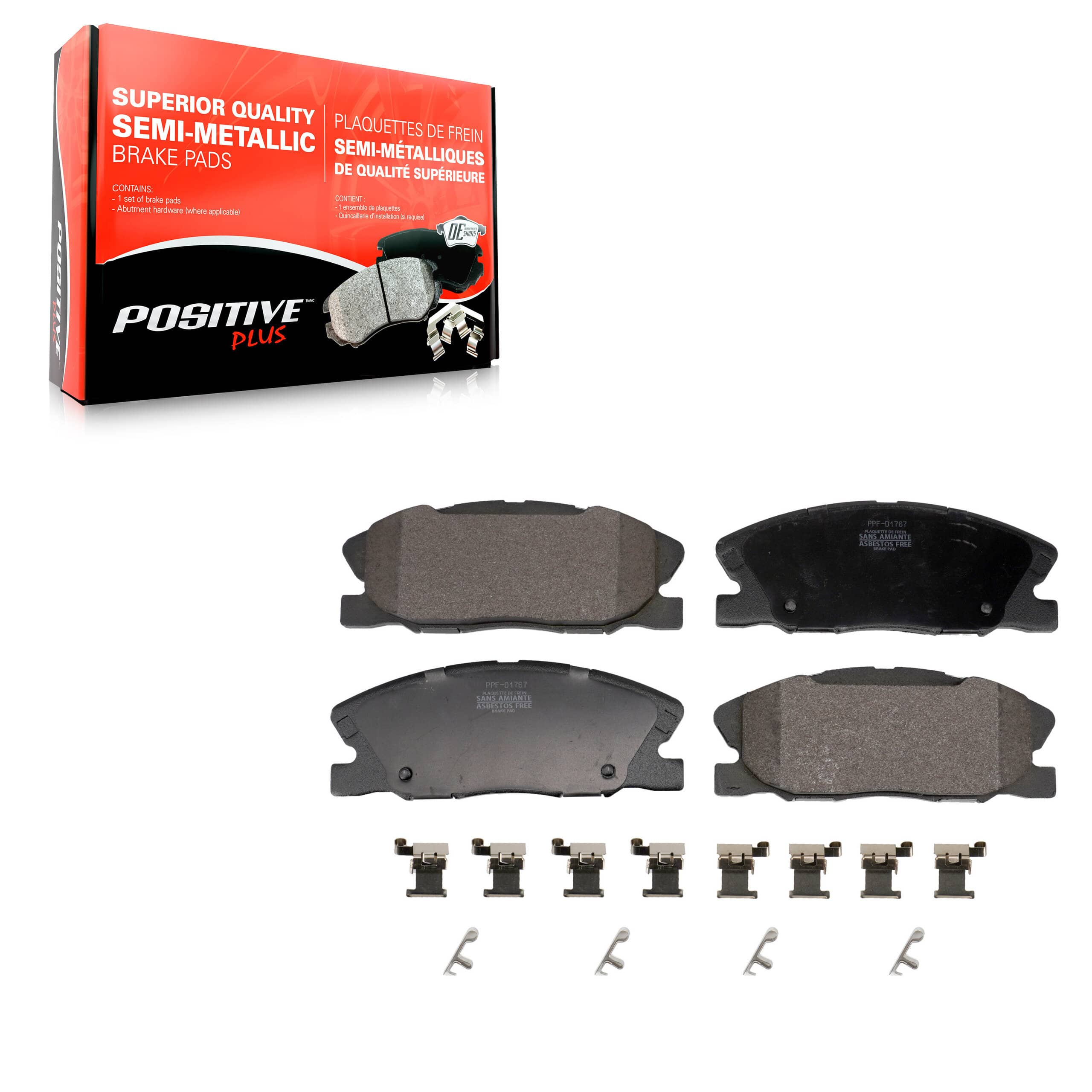 Positive Plus - PPF-D1767 - Front Disc Brake Pad