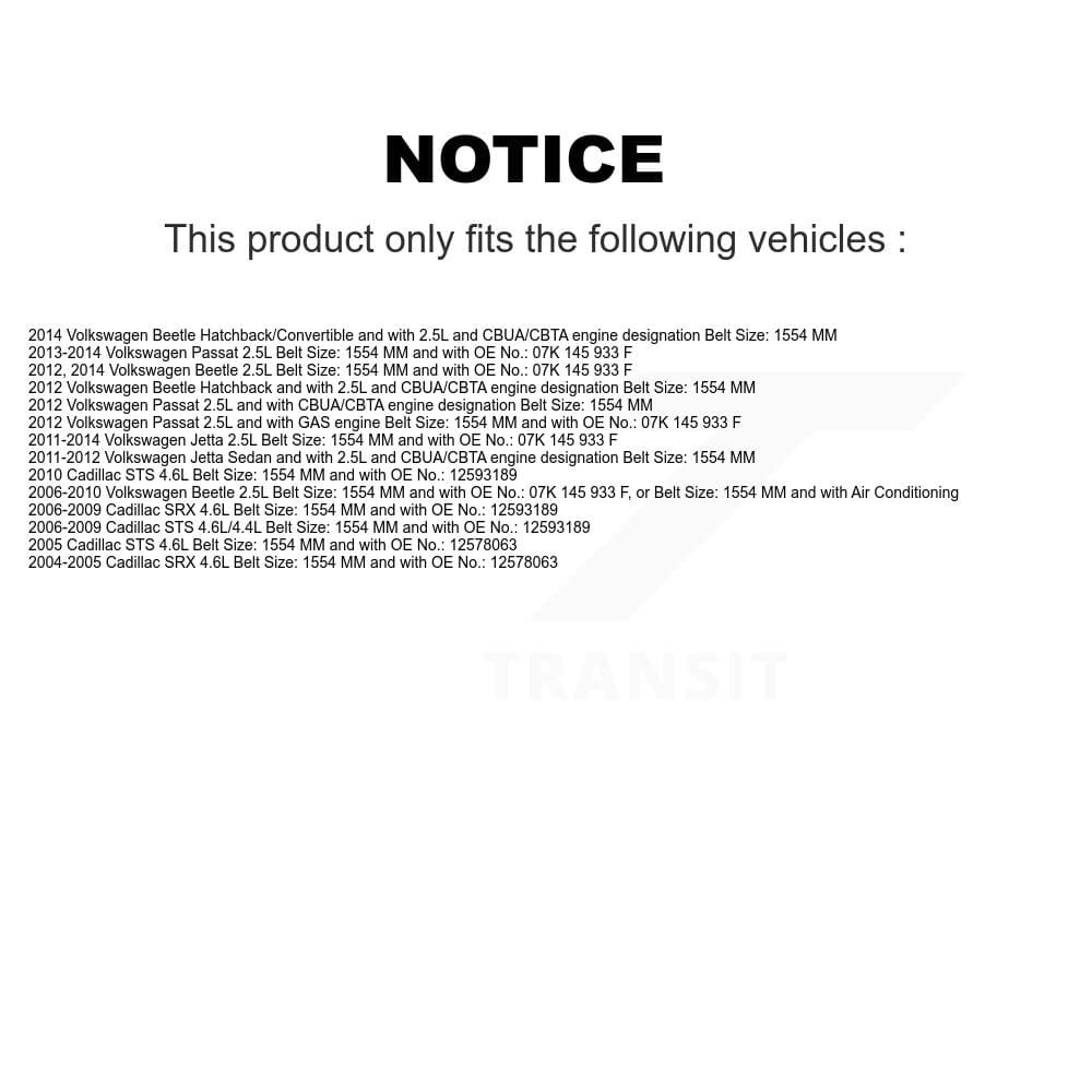 Bando - BAN-5DPK1550 - Water Pump, Air Conditioning and Power Steering Accessory Drive Belt image 2
