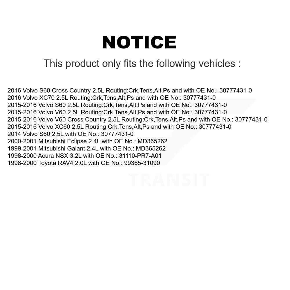 Bando - BAN-5PK1095 - Alternator and Power Steering Accessory Drive Belt image 2