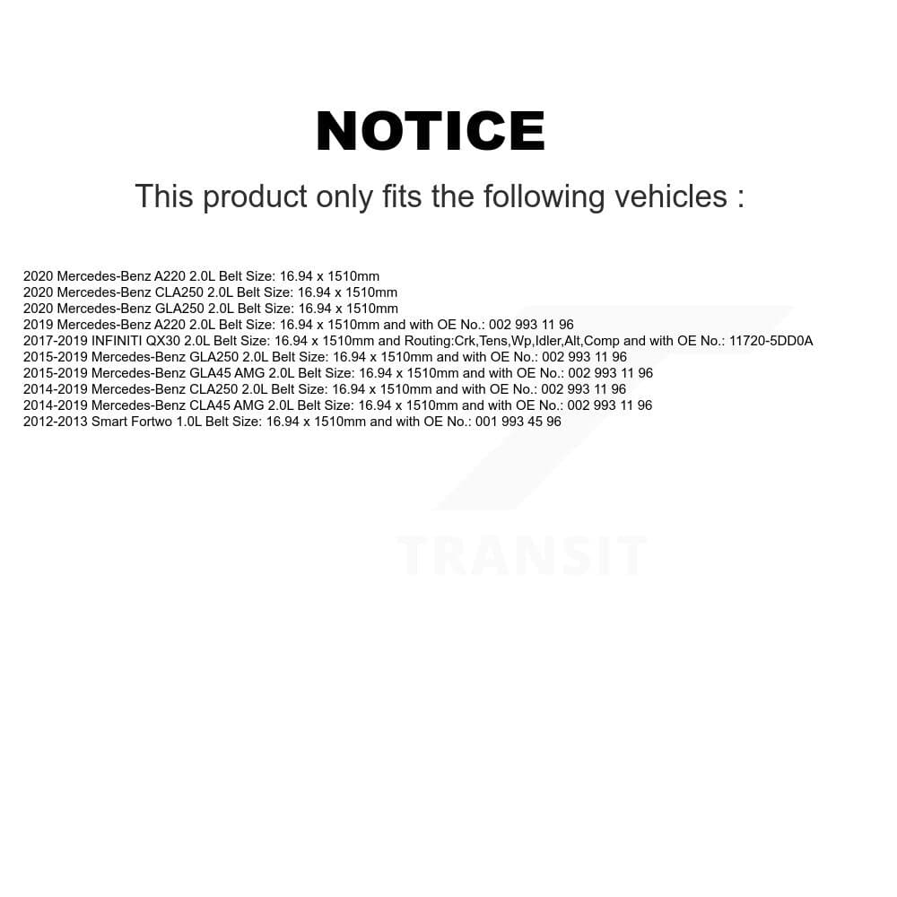Bando - BAN-5PK1510 - Accessory Drive Accessory Drive Belt image 2