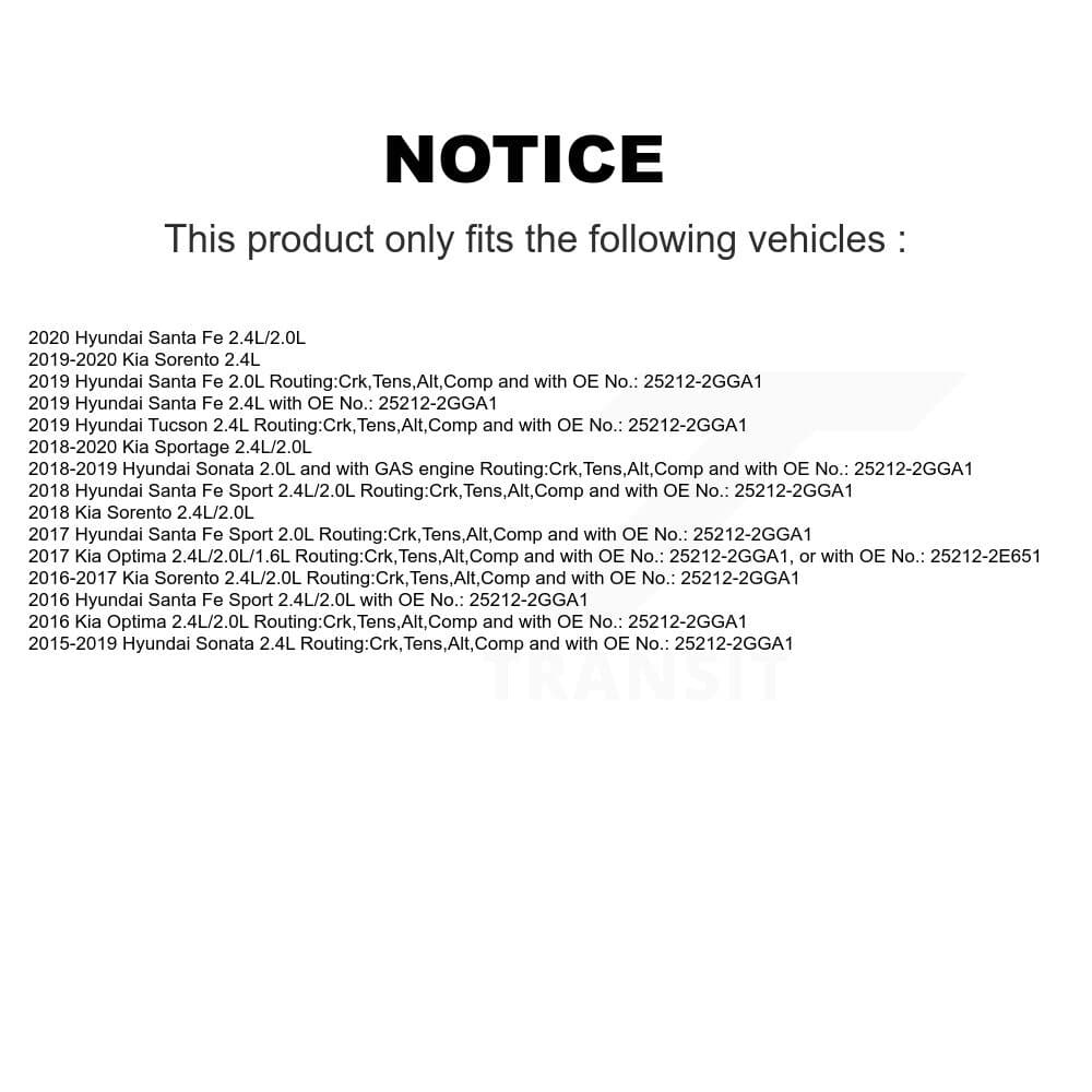 Bando - BAN-6PK1010A - Alternator and Air Conditioning Accessory Drive Belt image 2
