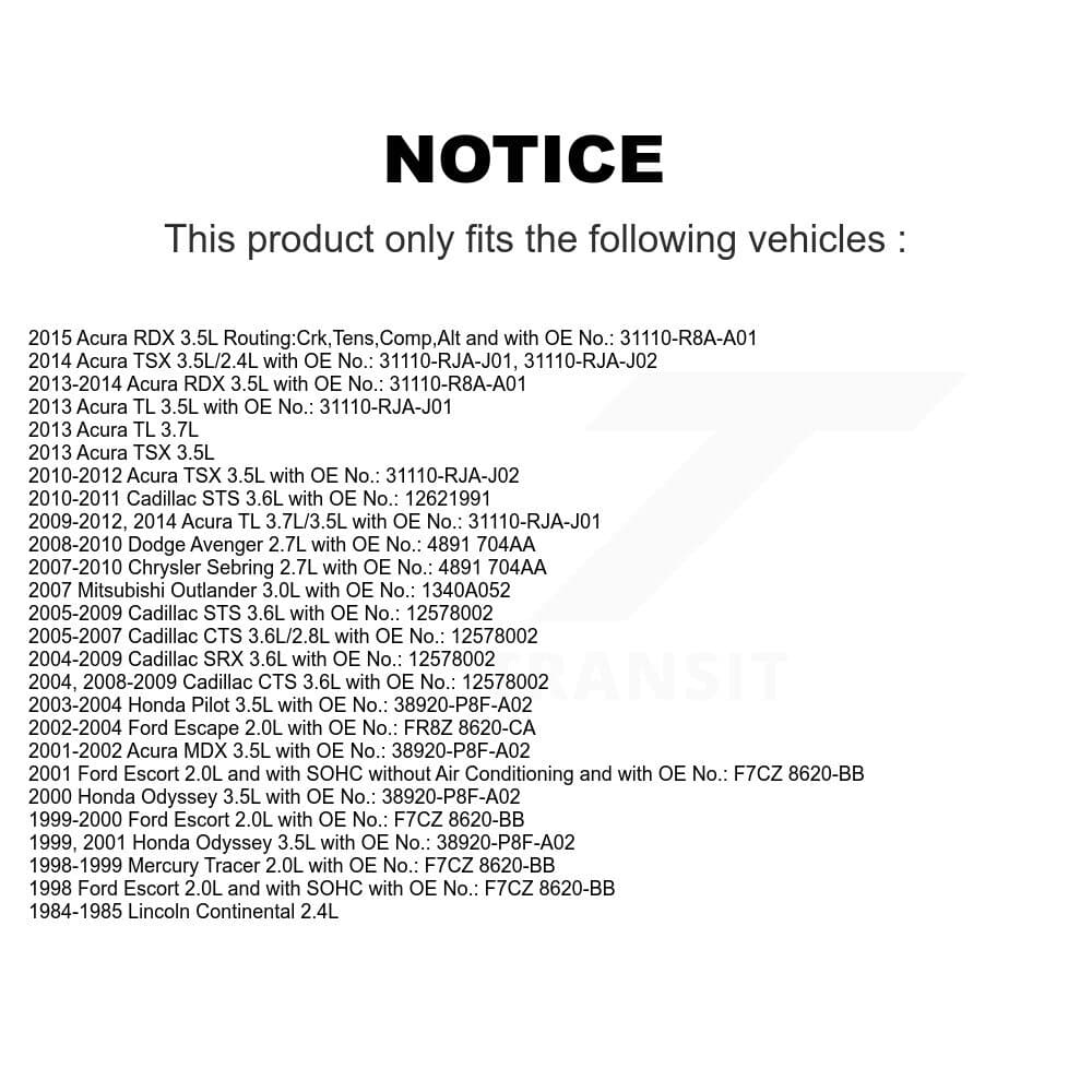 Bando - BAN-6PK1190 - Alternator and Air Conditioning Accessory Drive Belt image 2