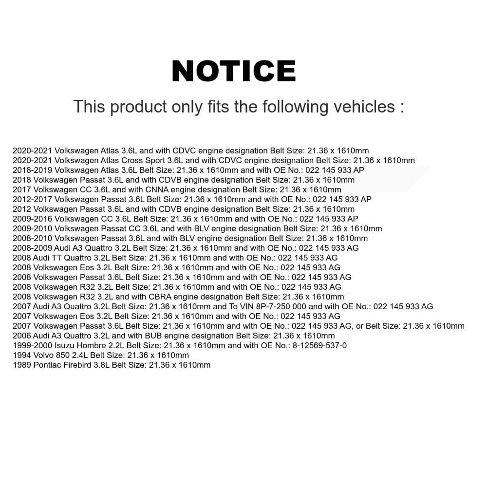Bando - BAN-6PK1615 - Accessory Drive Accessory Drive Belt image 2