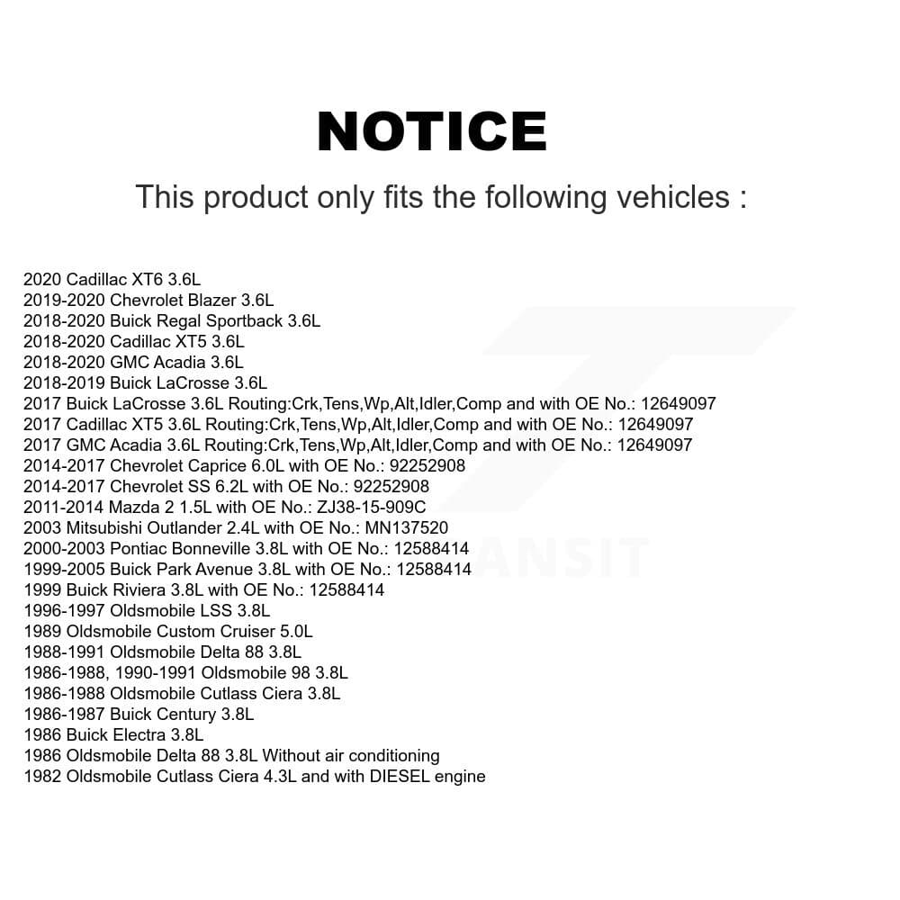 Bando - BAN-6PK1840 - Water Pump, Alternator and Air Conditioning Accessory Drive Belt image 2