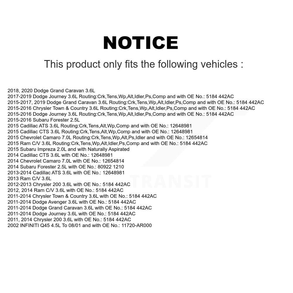 Bando - BAN-6PK1960 - Water Pump, Alternator, Air Conditioning and Power Accessory Drive Belt image 2