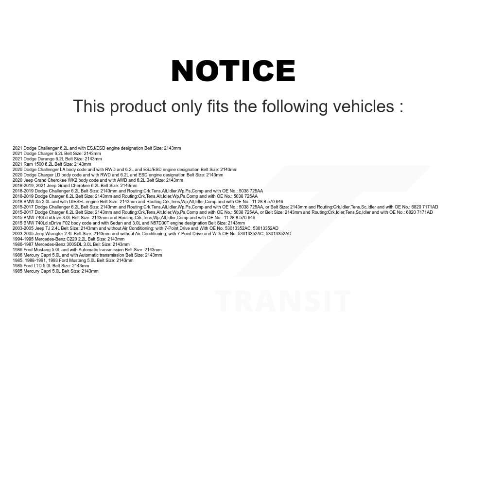 Bando - BAN-6PK2145 - Accessory Drive Accessory Drive Belt image 2