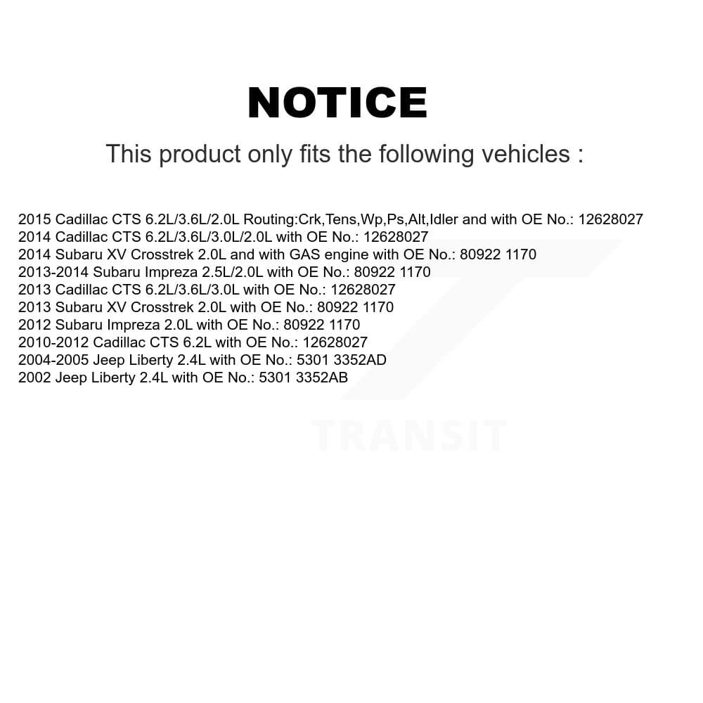 Bando - BAN-6PK2155 - Water Pump, Alternator and Power Steering Accessory Drive Belt image 2