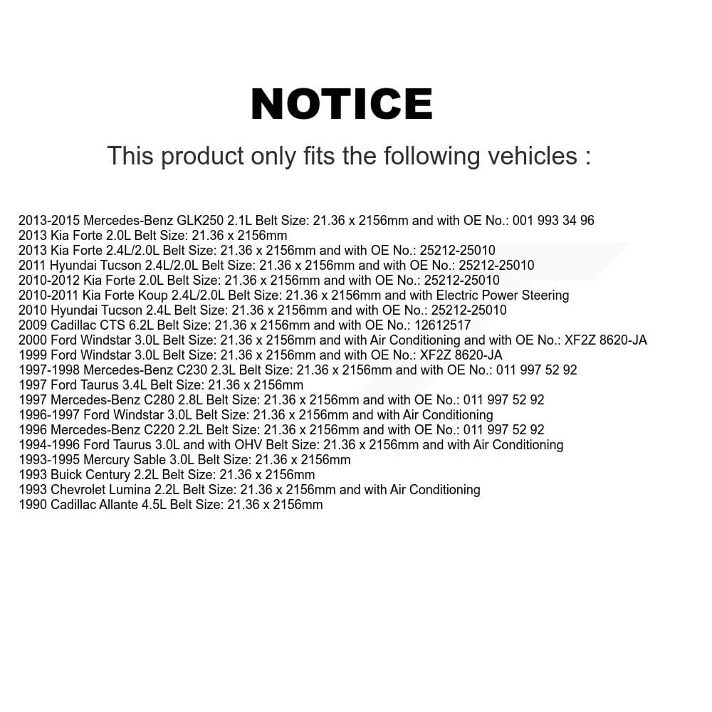 Bando - BAN-6PK2160 - Accessory Drive Accessory Drive Belt image 2
