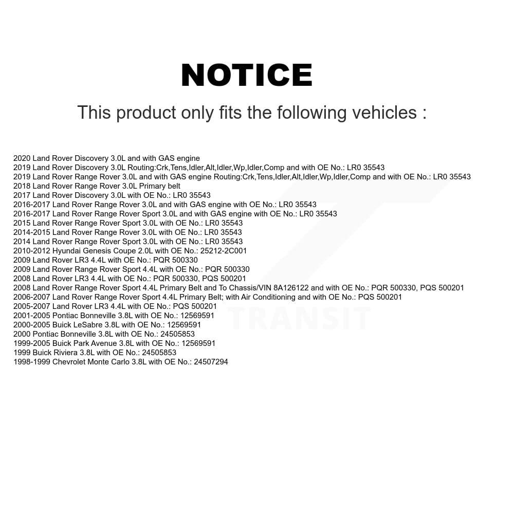 Bando - BAN-6PK2350 - Water Pump, Alternator, Air Conditioning and Power Accessory Drive Belt image 2