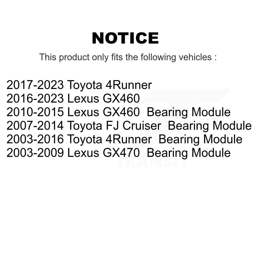 Kugel - K70-100455 - Rear Wheel Bearing Assembly Kits image 11