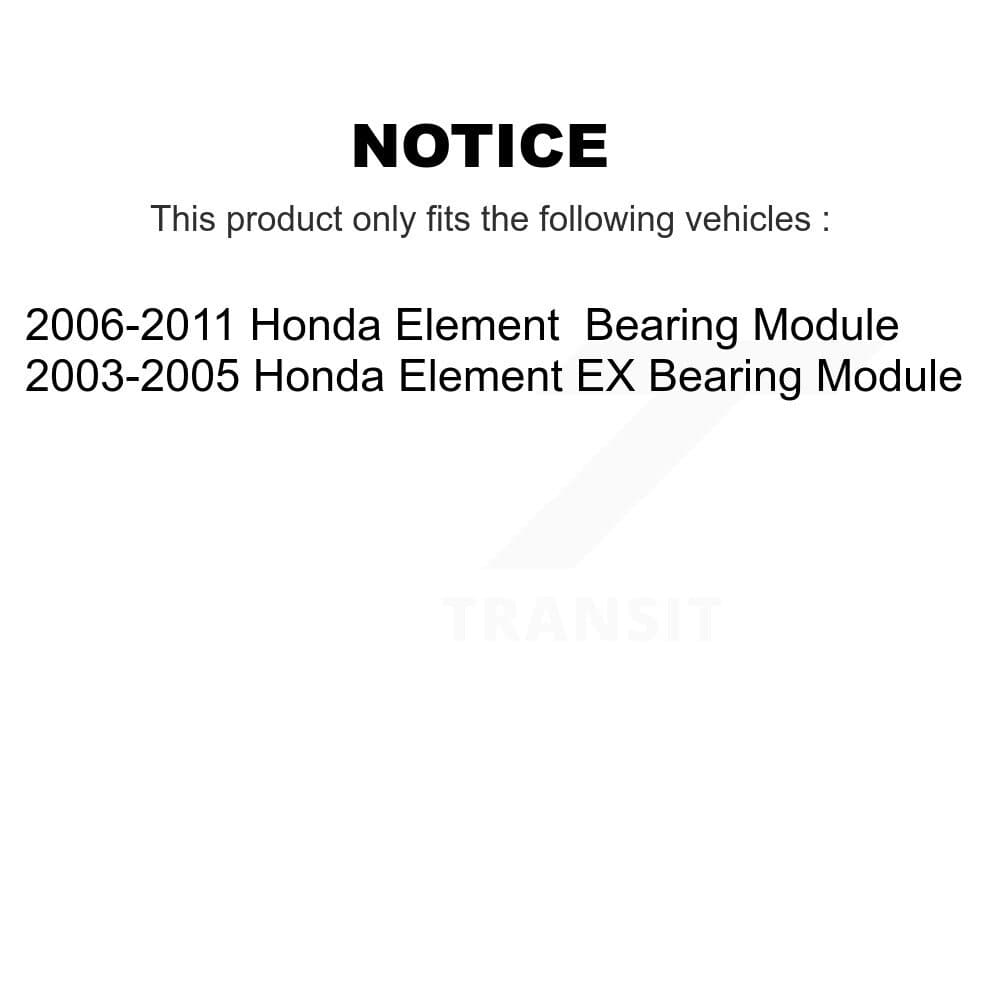 Kugel - K70-100456 - Rear Wheel Bearing Assembly Kits image 11
