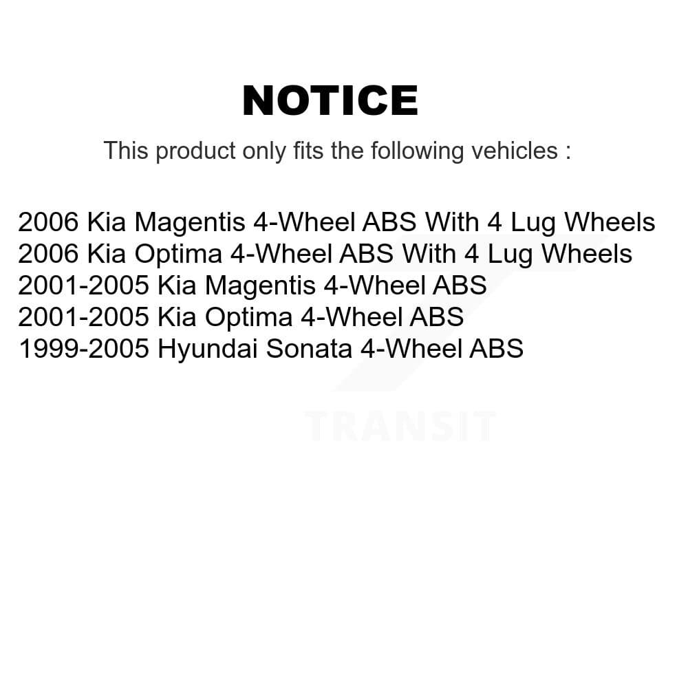 Kugel - K70-100593 - Rear Wheel Bearing and Hub Assembly Kits image 11