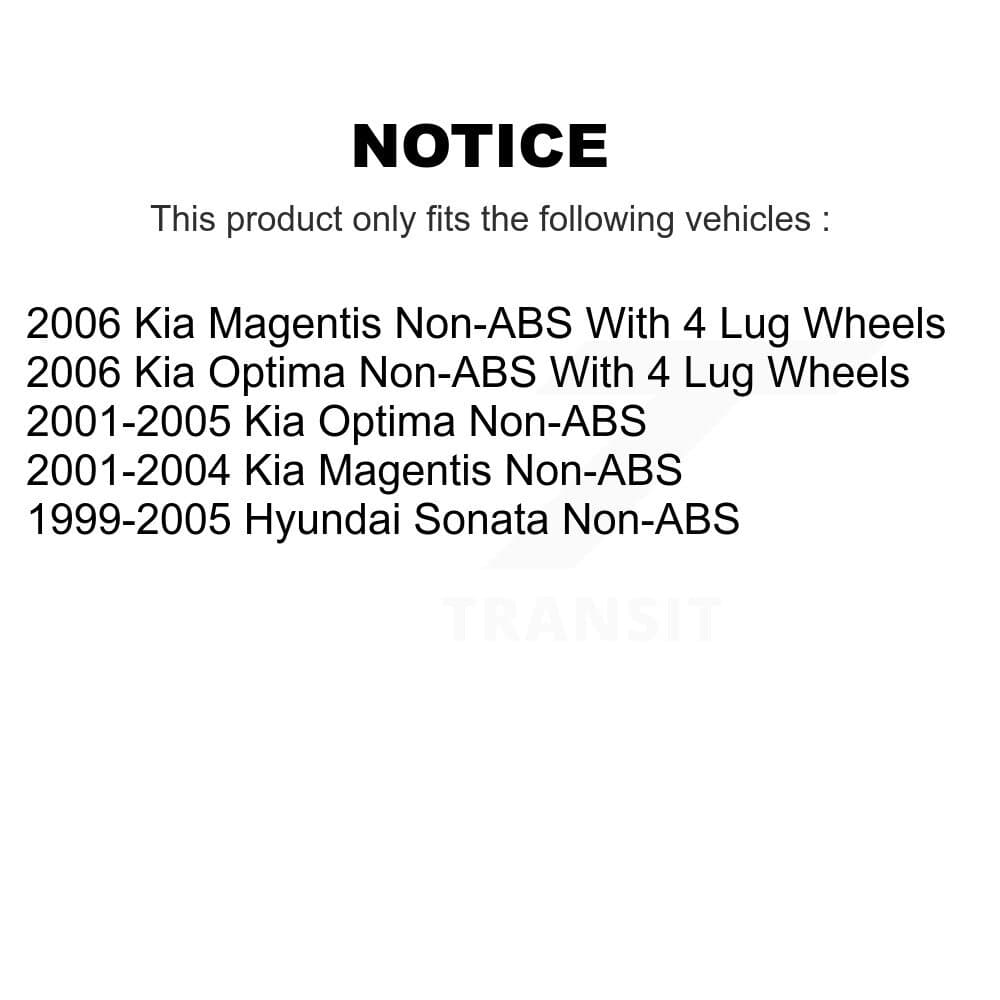 Kugel - K70-100594 - Rear Wheel Bearing and Hub Assembly Kits image 11