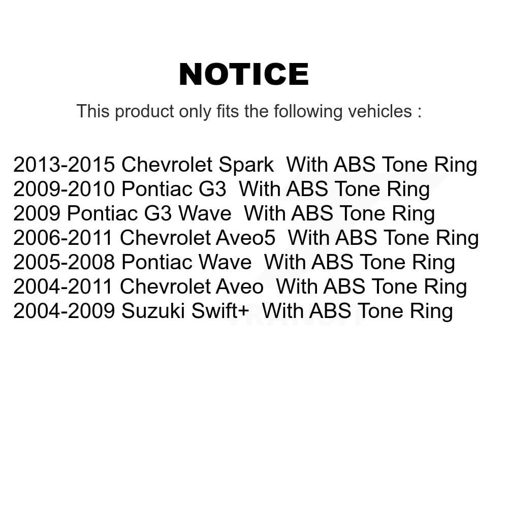 Transit Auto - K7D-101927 - Rear Wheel Bearing and Hub Assembly Kits image 14