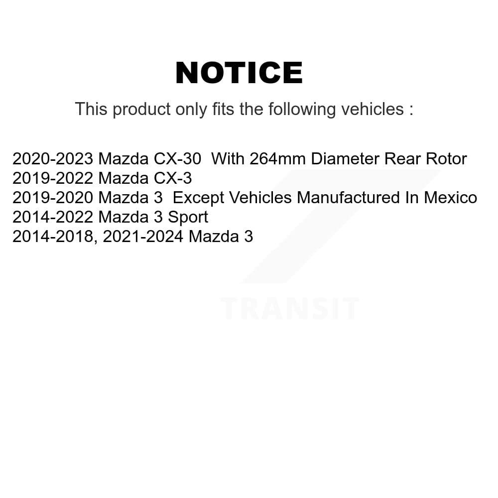 CMX - K8-100941 - Rear Disc Brake Rotor Kits image 13