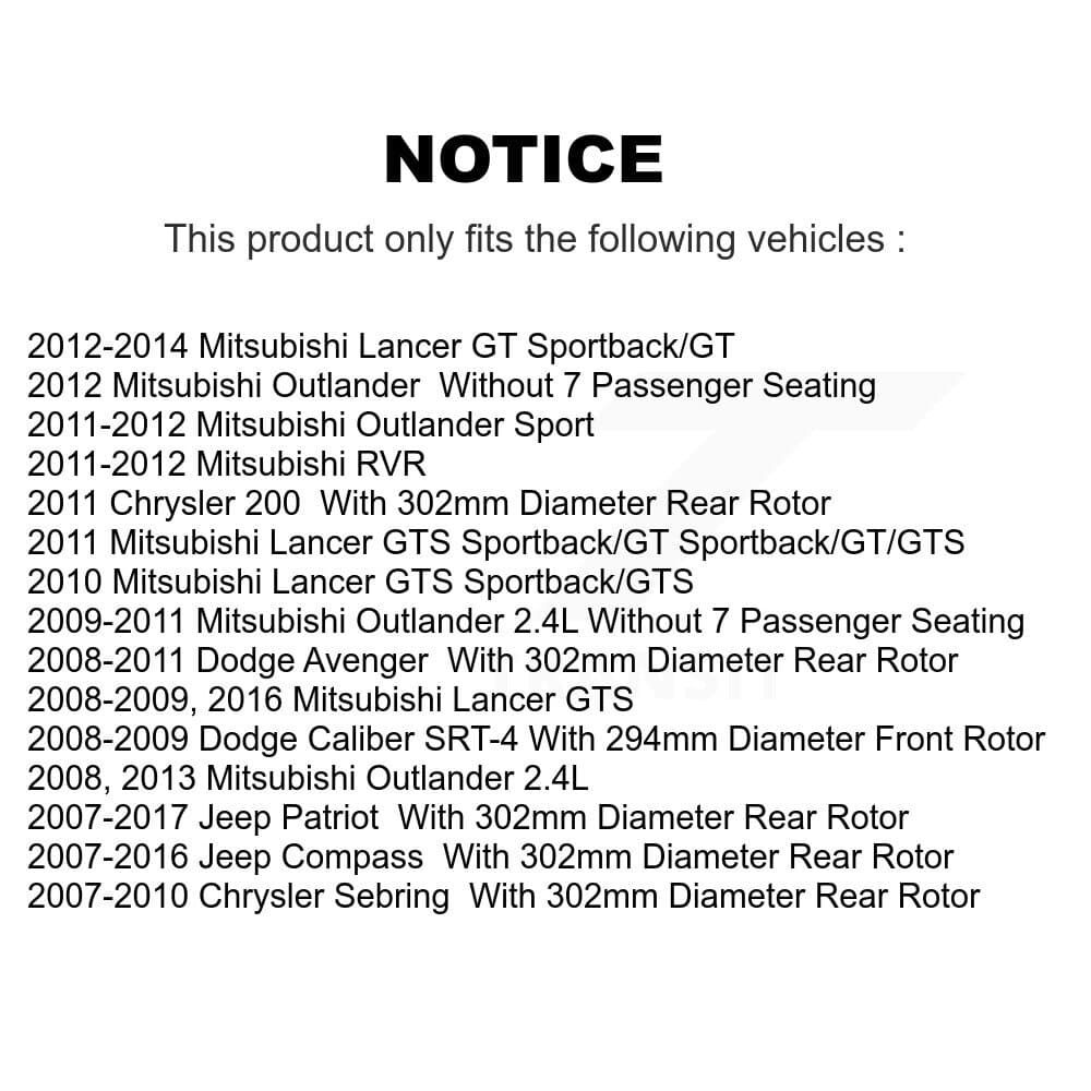 CMX - K8-101199 - Front and Rear Disc Brake Rotor Kits image 13