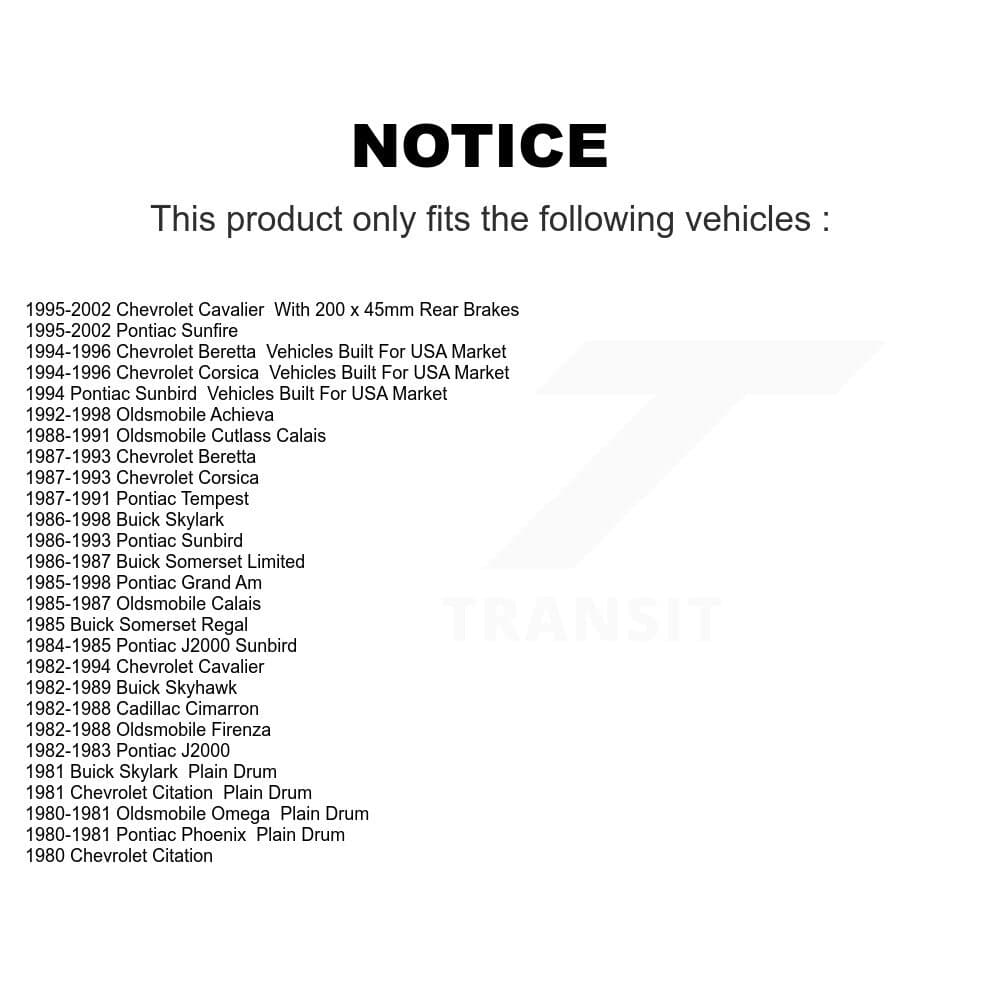 CMX - K8-101937 - Rear Brake Drum Kits image 8