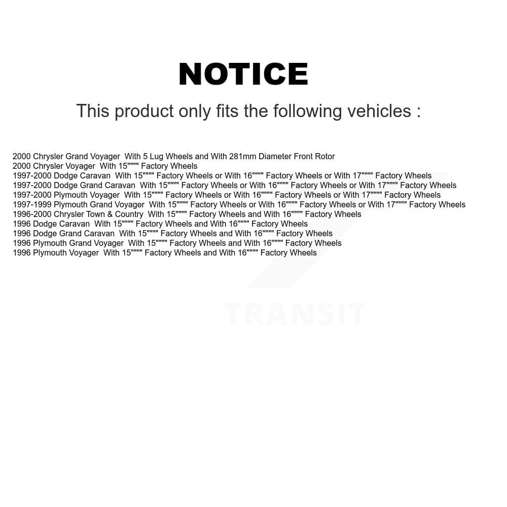 Transit Auto - K8A-100151 - Front and Rear Disc Brake Kits image 19
