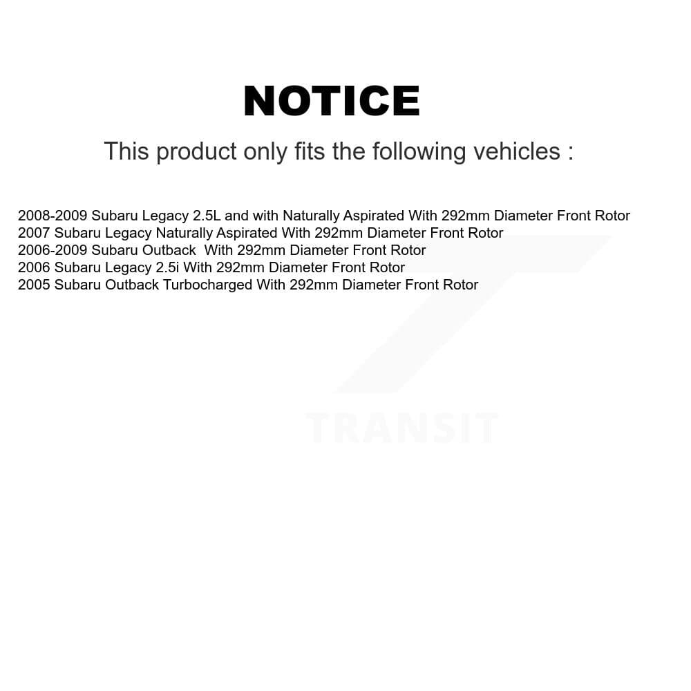Transit Auto - K8A-102790 - Front and Rear Disc Brake Kits image 19