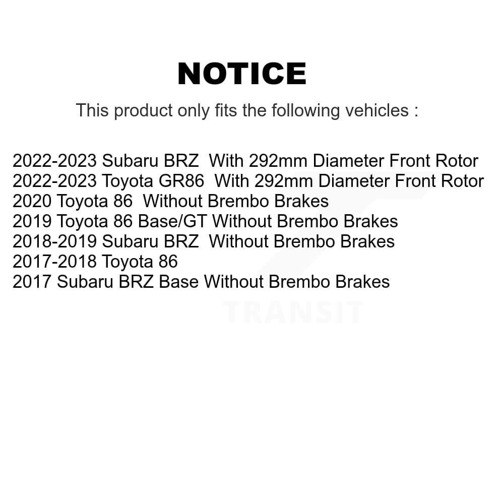 Transit Auto - K8A-103376 - Front and Rear Disc Brake Kits image 19