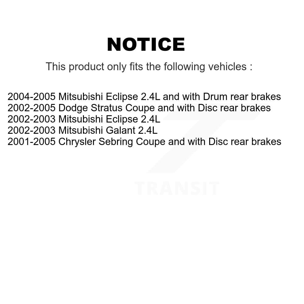 Transit Auto - K8F-103328 - Front and Rear Disc Brake Kits image 19