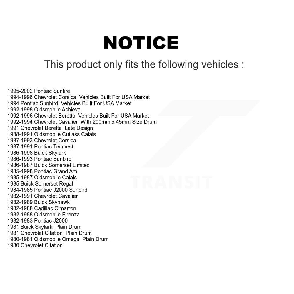 Transit Auto - K8N-100065 - Rear Brake Drum Kits image 14