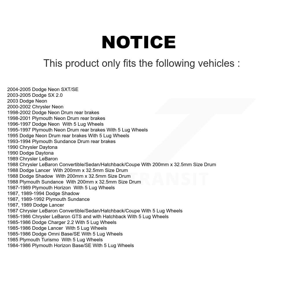 Transit Auto - K8N-100086 - Rear Brake Drum Kits image 14
