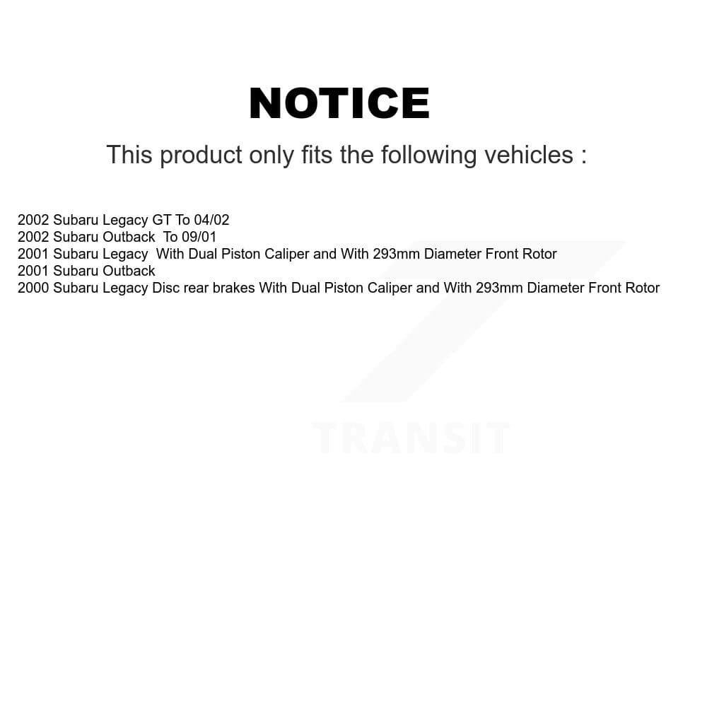 Transit Auto - K8S-101204 - Front and Rear Disc Brake Kits image 19