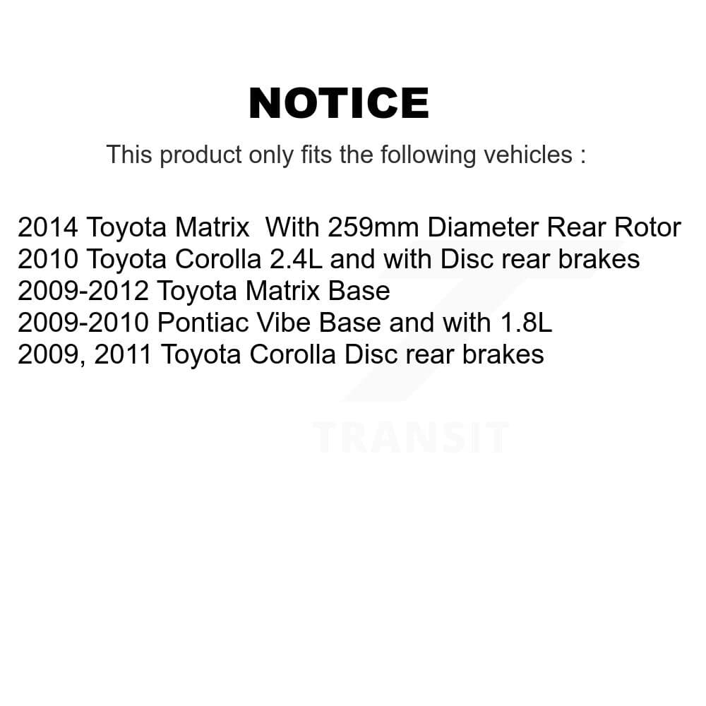 Transit Auto - K8T-105530 - Rear Disc Brake Kits image 24