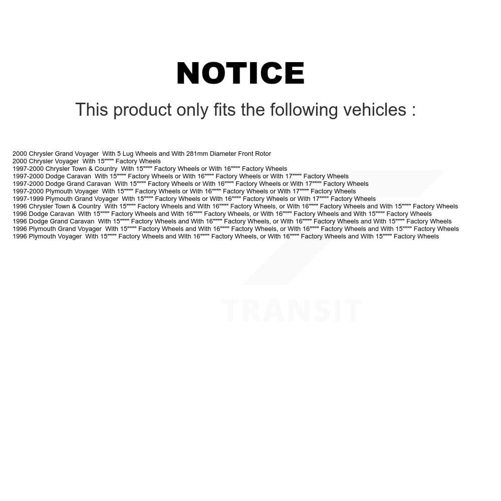 Transit Auto - K8T-105817 - Front and Rear Disc Brake Kits image 24