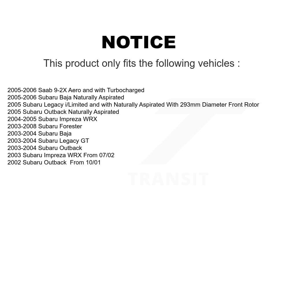 Transit Auto - KC8-100137S - Front Disc Brake Kits image 24