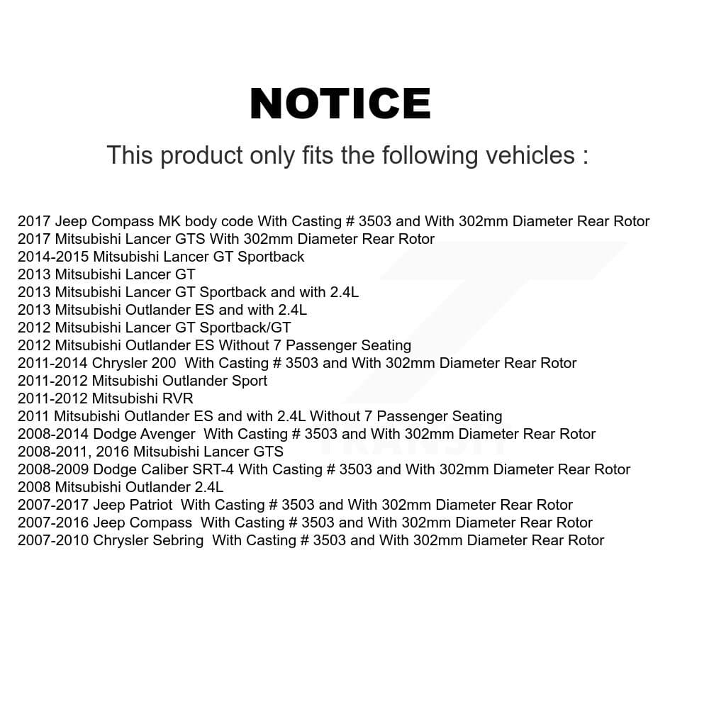 Transit Auto - KC8-100436S - Rear Disc Brake Kits image 24