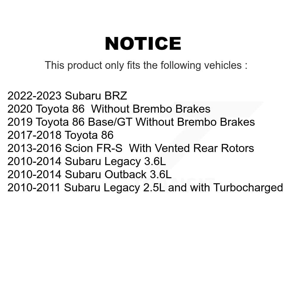 Transit Auto - KC8-100500P - Rear Disc Brake Kits image 24