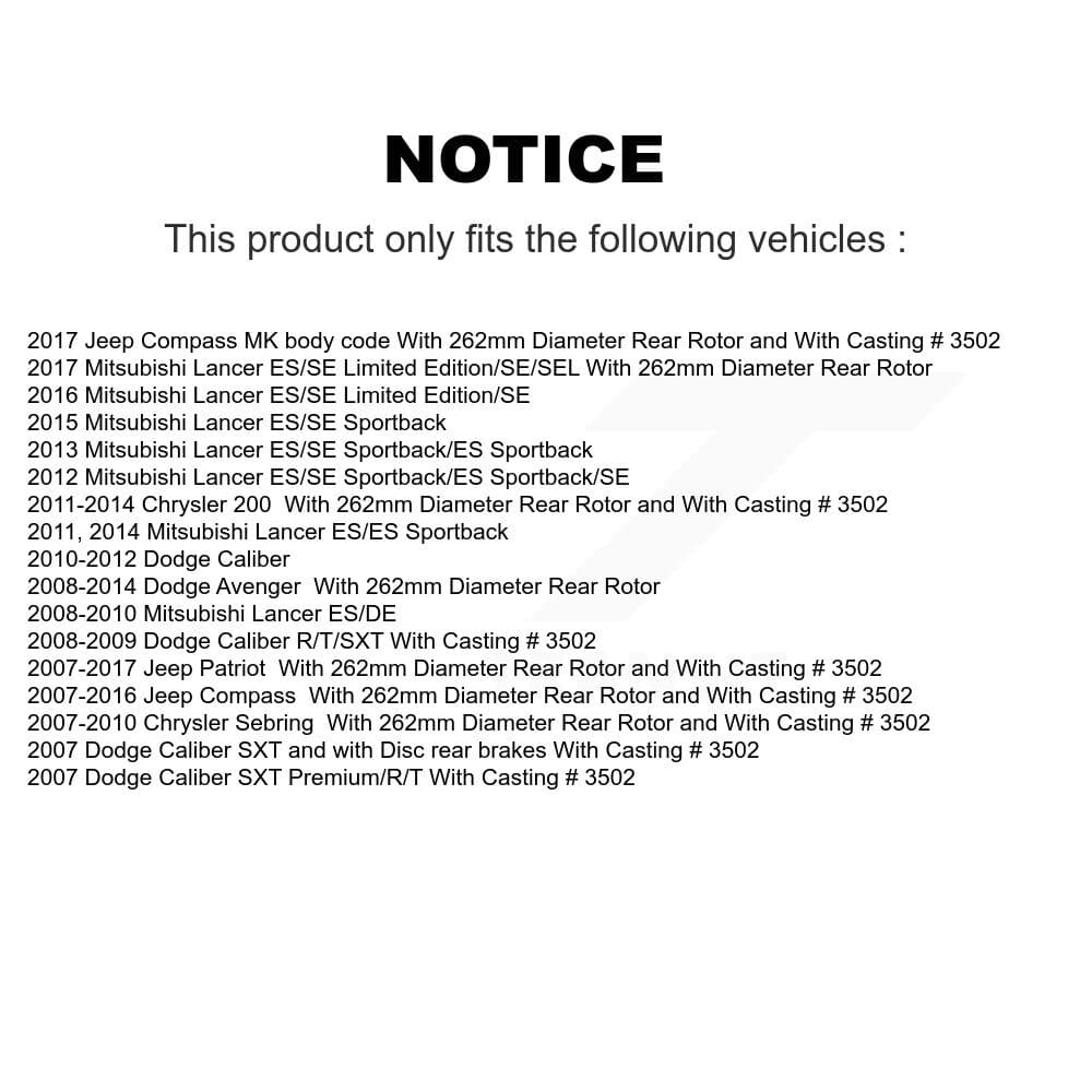 Transit Auto - KC8-100672N - Rear Disc Brake Kits image 24