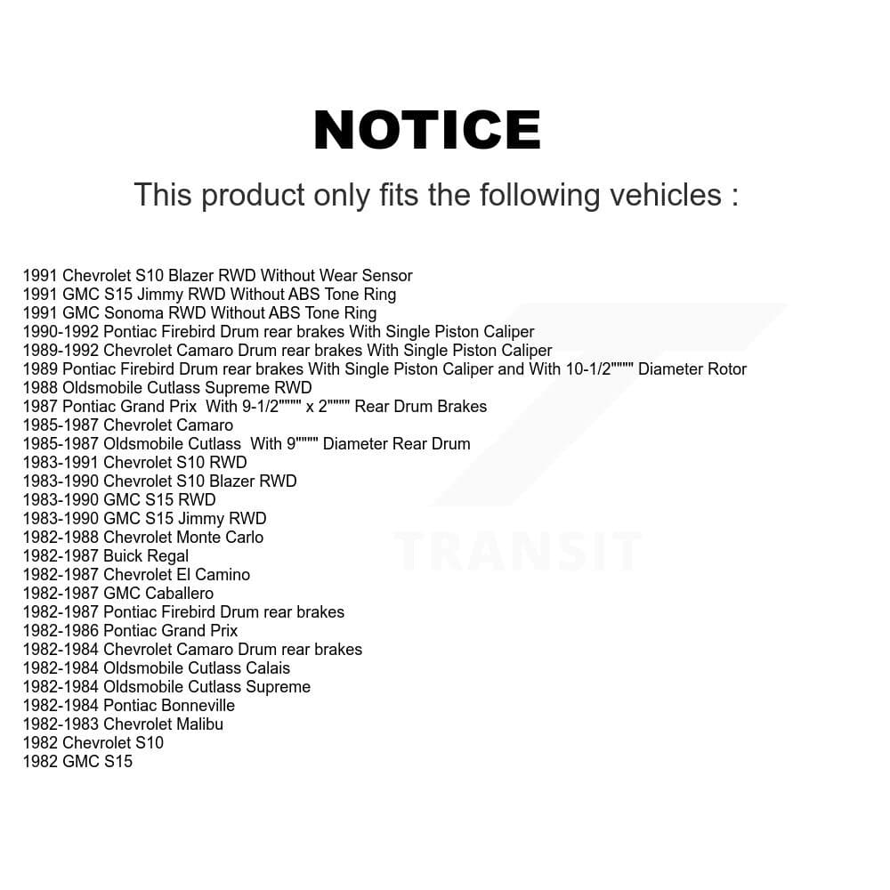 Transit Auto - KC8-100767T - Front and Rear Disc Brake Kits image 24