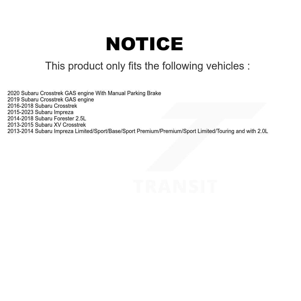 Transit Auto - KC8-100943N - Rear Disc Brake Kits image 24