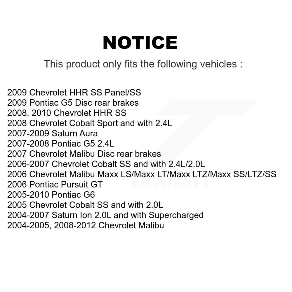 Transit Auto - KC8-101306N - Rear Disc Brake Kits image 24