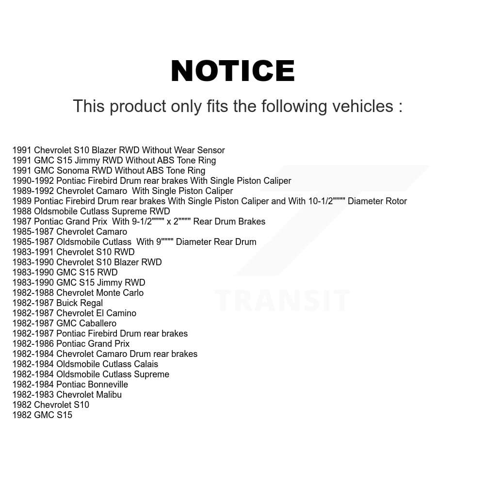 Transit Auto - KC8-101397N - Front and Rear Disc Brake Kits image 24