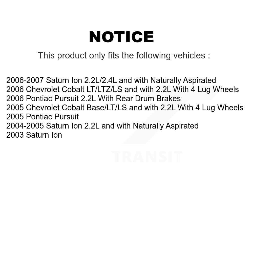 Transit Auto - KC8-101433N - Front and Rear Disc Brake Kits image 24