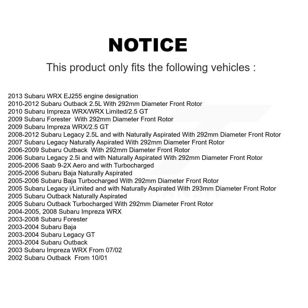 Transit Auto - KCD-100118N - Front Disc Brake Kits image 24