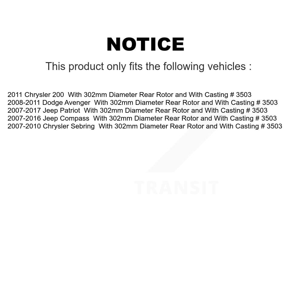 Transit Auto - KCD-100425P - Front and Rear Disc Brake Kits image 24