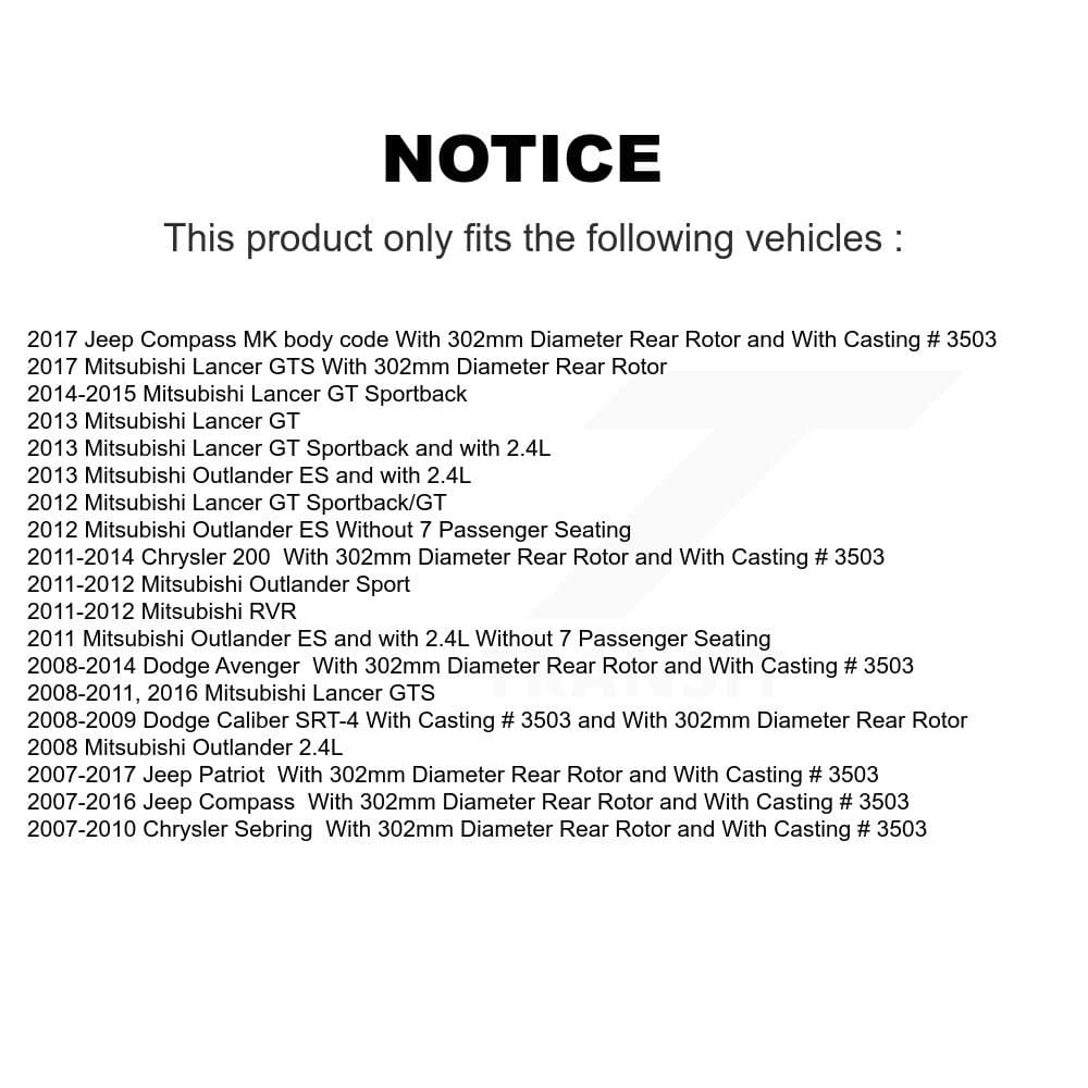 Transit Auto - KCD-100516S - Rear Disc Brake Kits image 24