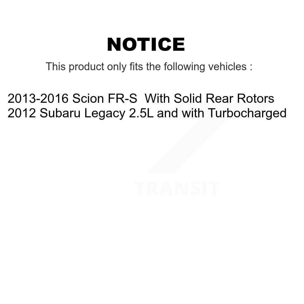 Transit Auto - KCD-100530S - Rear Disc Brake Kits image 24