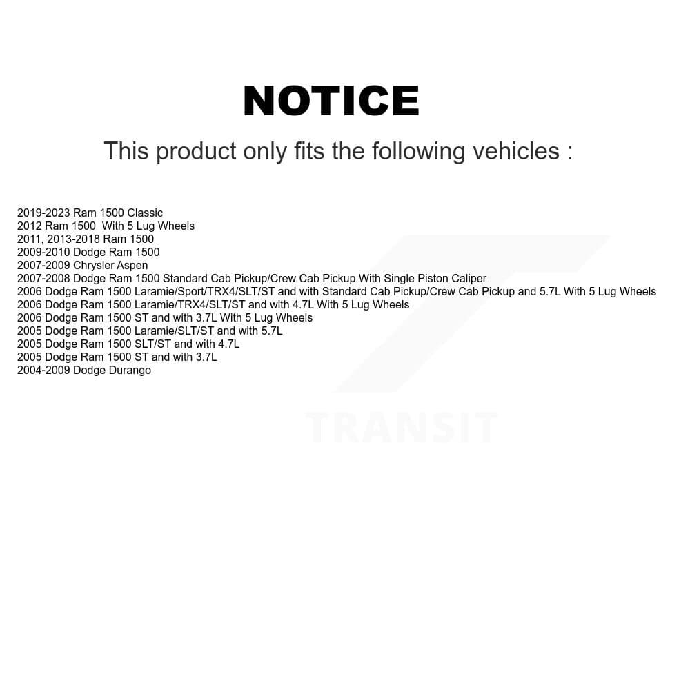 Transit Auto - KCD-100590S - Rear Disc Brake Kits image 24