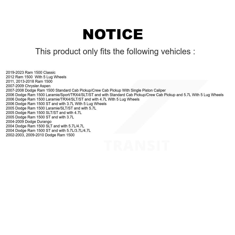 Transit Auto - KCD-101581N - Rear Disc Brake Kits image 24