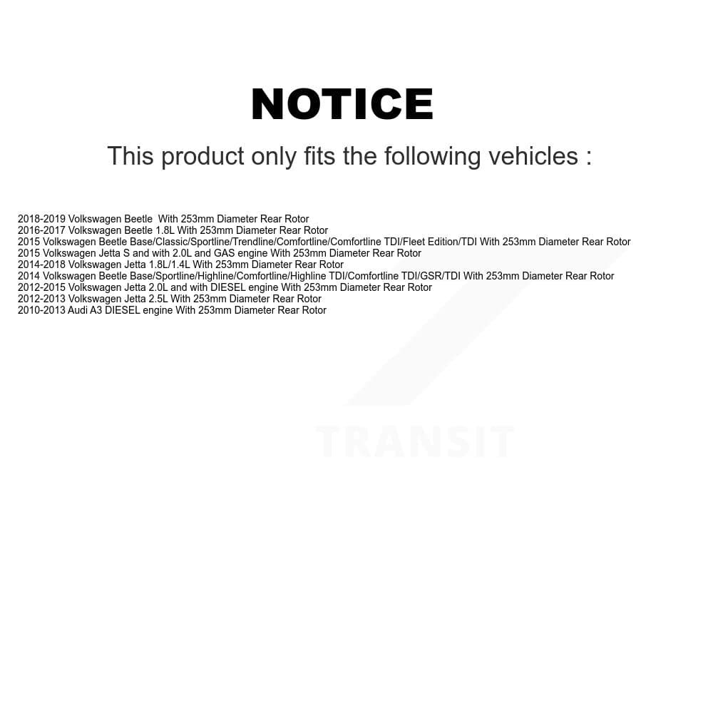 Transit Auto - KCG-100097T - Rear Disc Brake Kits image 24