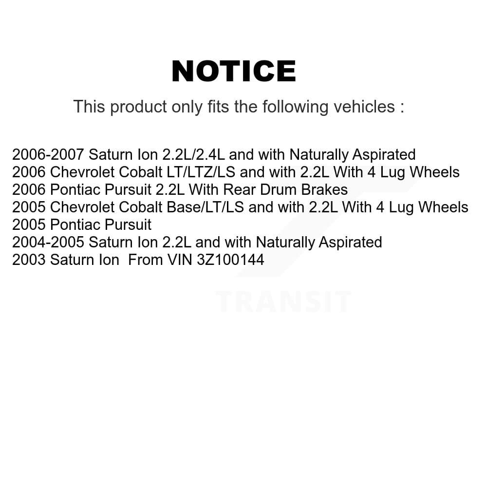 Transit Auto - KCG-100370T - Front and Rear Disc Brake Kits image 24